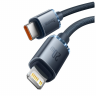 Кабель-зарядка Type-C на Lightning Baseus Crystal Shine Series 20W 2м (CAJY000301) синий