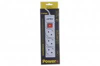 Сетевой фильтр Perfeo Power+ (PF-PP-3/1,8-G) 1.8м/3 розетки серый