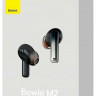 Мобильная Bluetooth-гарнитура Baseus Bowie M2 BT5.2/40mAh (400mAh)/5ч/ANC (NGTW140001) черная