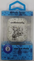 Силиконовый светящийся в темноте чехол для AirPods 1/2 Luxo Kaws рисунок №1