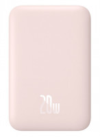 Powerbank с беспроводной зарядкой Baseus Magnetic Wireless 6000mAh 20W (PPCX020004) розовый