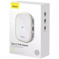 USB хаб Baseus AC Multifunctional 2USB/1C/HD 4K/SD/TF/RJ45 CAHUB-AC02 белый