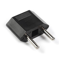 Переходник 2 pin плоский на 2 круглый Tefal черный