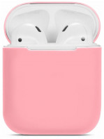 Силиконовый чехол для AirPods розовый