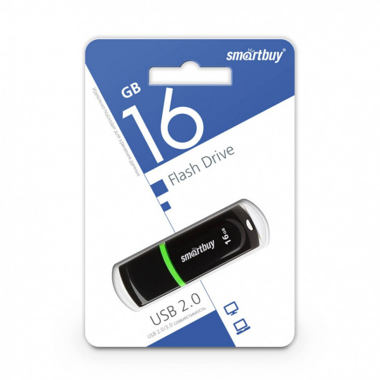 USB флеш накопитель Smartbuy 16GB Paean Black (SB16GBPN-K)