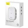 USB-С хаб Baseus 2USB/1C/SD/TF/HDMI 4K/RJ45/3.5мм CAHUB-AU02 белый