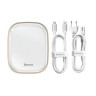 USB-С хаб Baseus 2USB/1C/SD/TF/HDMI 4K/RJ45/3.5мм CAHUB-AU02 белый