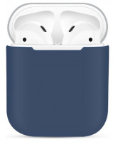 Силиконовый чехол для AirPods синий