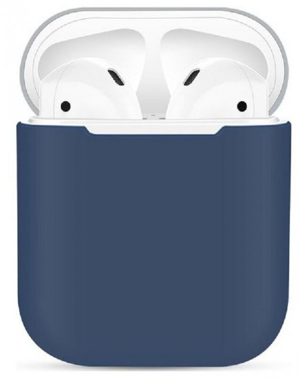 Силиконовый чехол для AirPods синий