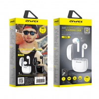 Беспроводные наушники TWS Awei T28 IPX4/BT5.0/35mAh/3.5ч черные