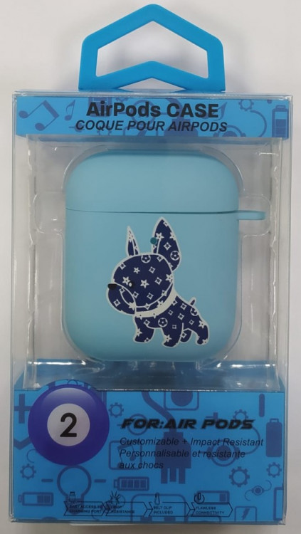 Силиконовый светящийся в темноте чехол для AirPods 1/2 Luxo Kaws рисунок №7