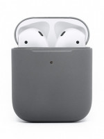 Силиконовый чехол для AirPods темно-серый