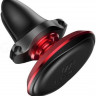 Держатель в автомобиль на торпеду Baseus Magnetic Air с держателем для кабеля SUGX-A09 красный