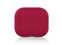 Силиконовый чехол для AirPods 3 бордовый