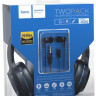 Стереонаушники Bluetooth полноразмерные HOCO W24 Enlighten с микрофоном 1.2м синие